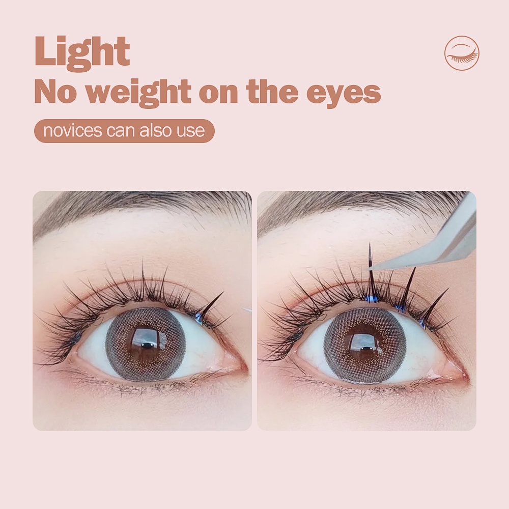 MAANGE Eyelash Extension Bulu Mata Sandwich Eylesh Bulu Mata Lembut A Type Eyelashes And 7289