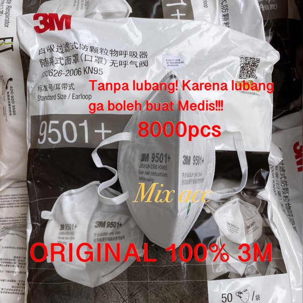 Masker N95 3m 8822 Anti virus corona Masker Asapnti Polusi TOP 1pcs