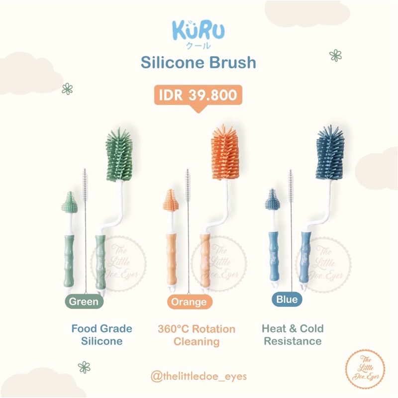 Kuru Silicone Bottle Brush