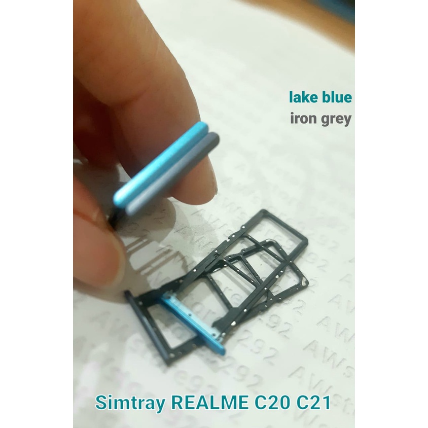 Slot Tempat Dudukan Kartu Simcard Sim Card Lock Simtray Sim Tray REALME C20 - C21