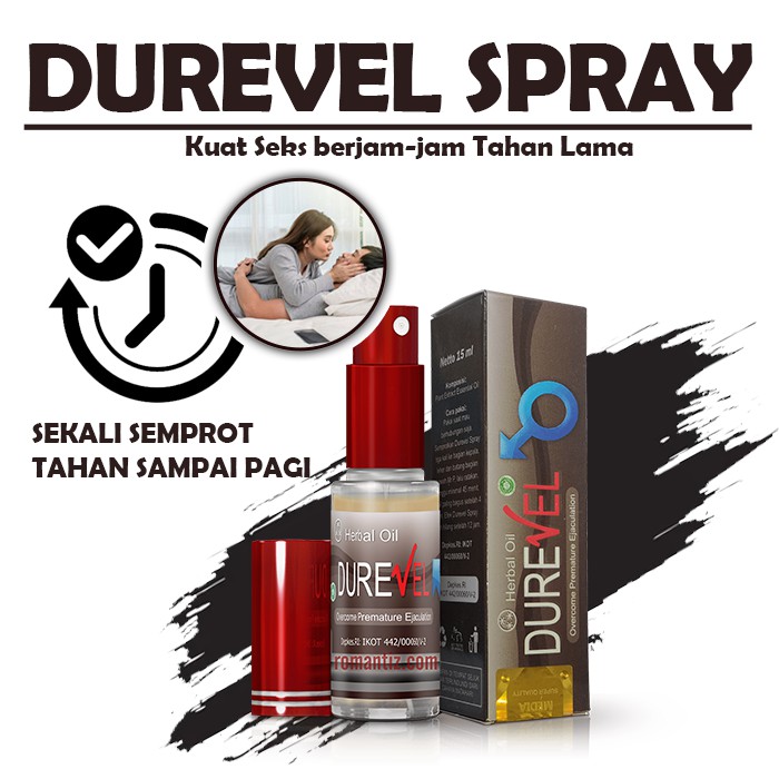 OBAT SEMPROT TAHAN LAMA BPOM Obat Eja-kulasiDini, Kuat, Besar Panjang Stamina Pria Herbal DUREVEL_Spray PRO Asli original- PROMESCENT | Isi 15 Ml-1