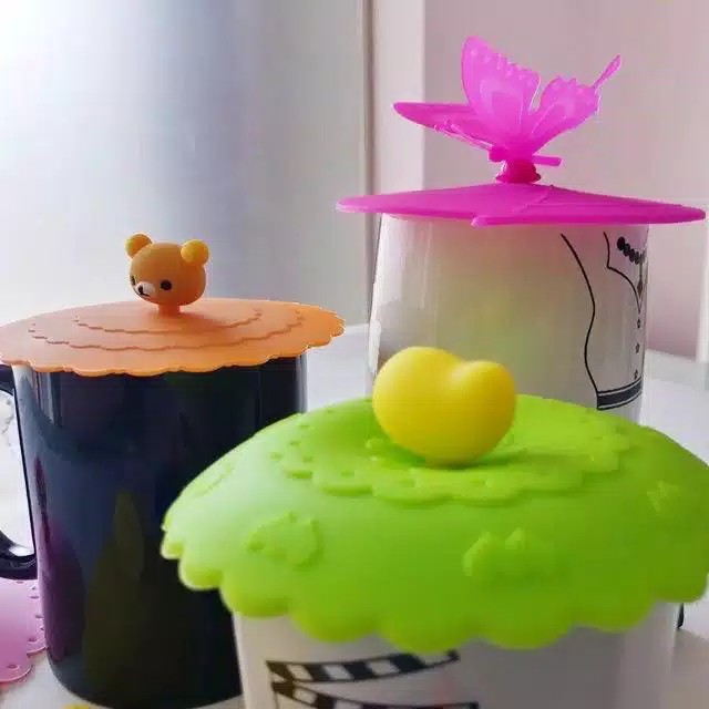 TUTUP GELAS SILIKON KARAKTER