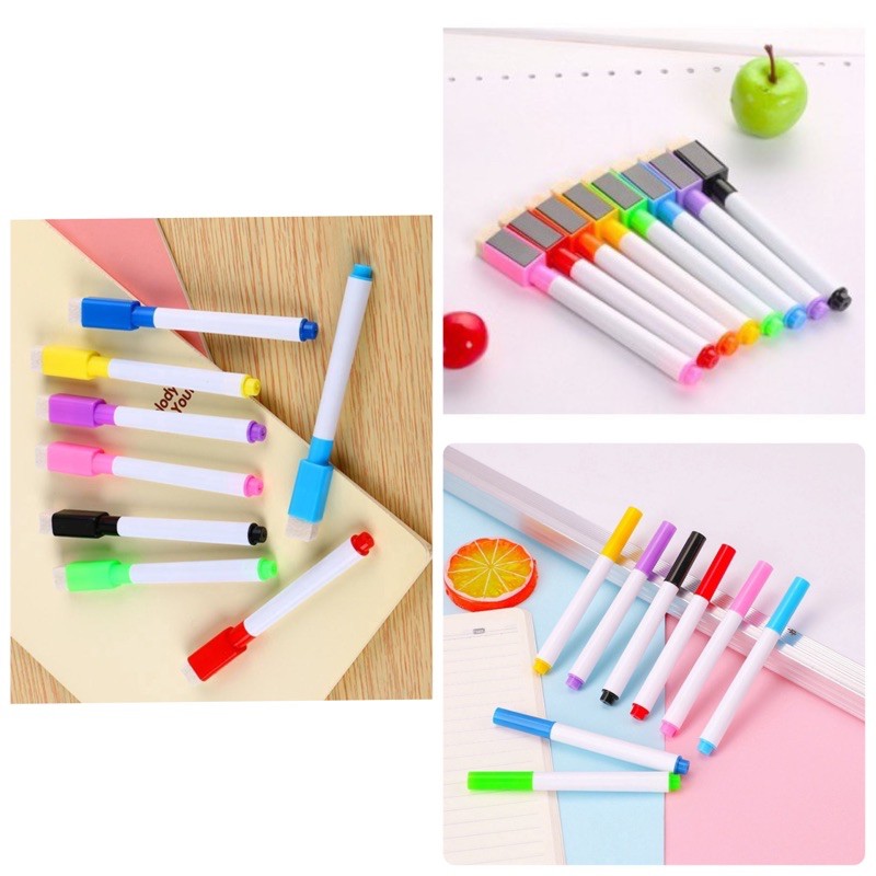 

1pcs wipe clean spidol / spidol papan tulis mini mewarnai