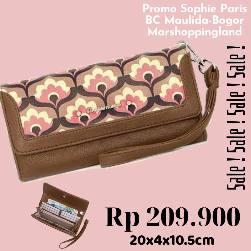 DOMPET WANITA TALI FLORENTE W2000M4 SOPHIE PARIS COKLAT