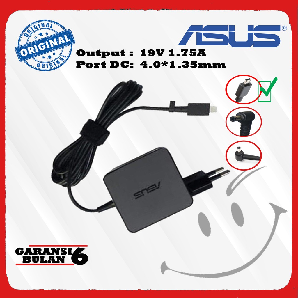 Charger Laptop Notebook Asus E202S E202SA 19V 1.75A