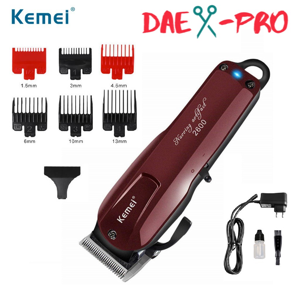 Kemei 2600 / 2601 Professional Rechargeable Electric Hair Clipper Cordless Alat Cukur Rambut KM-2600
