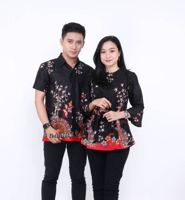 Rama Shinta Couple - Melani Set Couple Lilit Rovella Batik Couple Modern