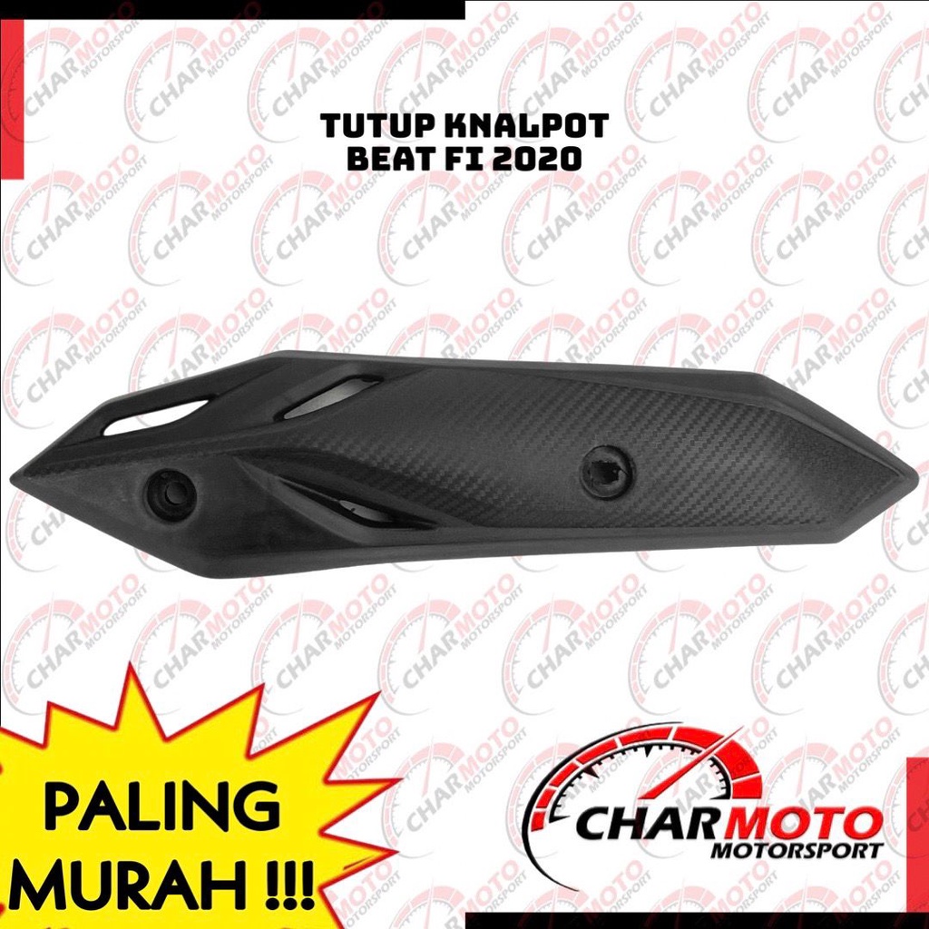 Cover Tutup Knalpot Premium Beat Variasi Carbulator, ESP, FI 2015, FI 2017, FI 2020, Pop PNP - Charmoto