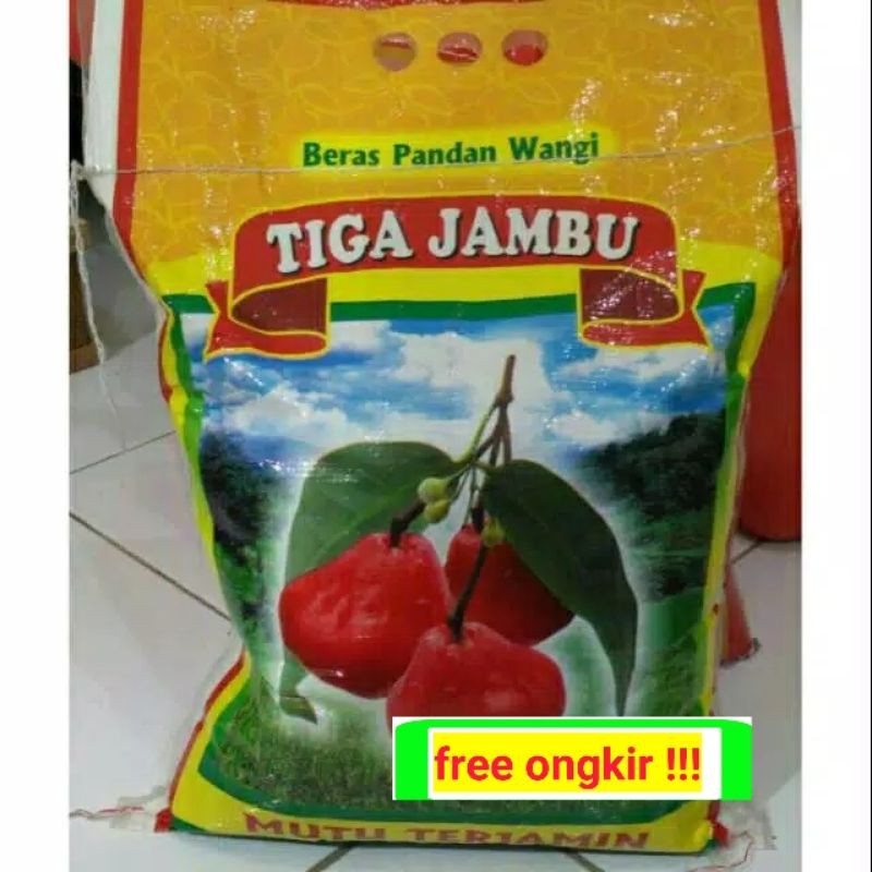 

Beras cap merek tiga jambu 5kg [asli ] beras short grain