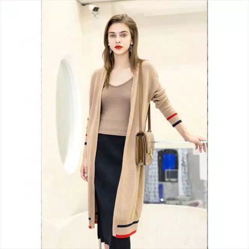 Cardigan Wanita Rajut Halus Long Cardigan BEAUTY CARDY go good ok