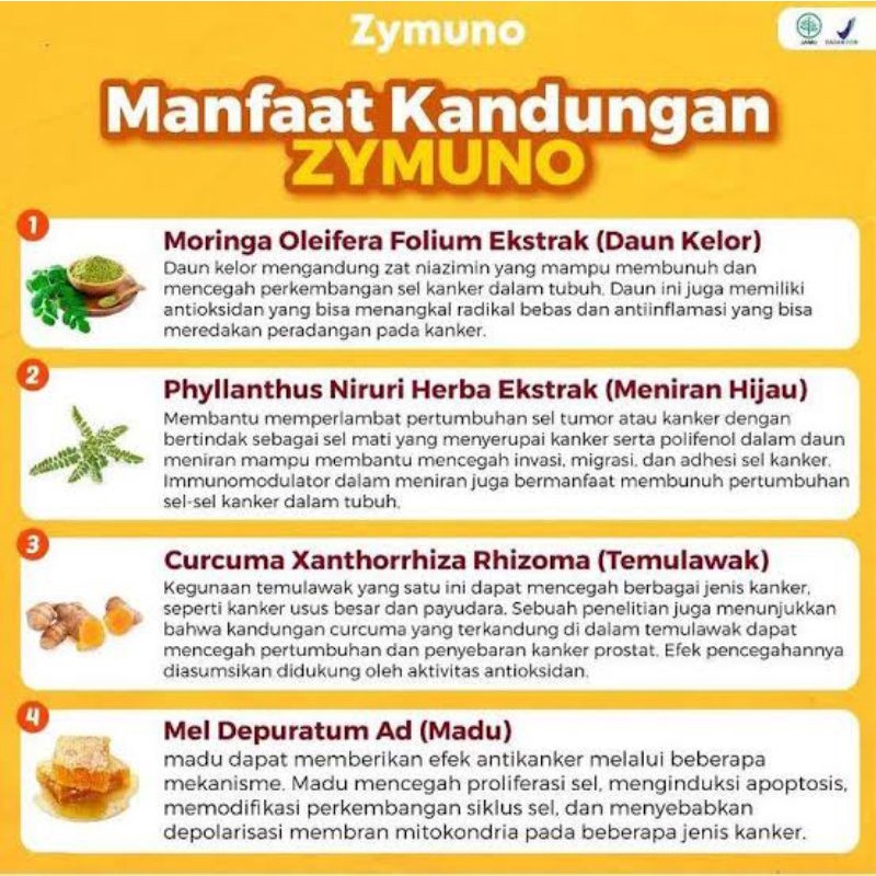 ymuno Original - Vitamin Herbal Cegah Kanker Tingkatkan Daya Tahan Tubuh Imun Jaga Kesehatan Tubuh