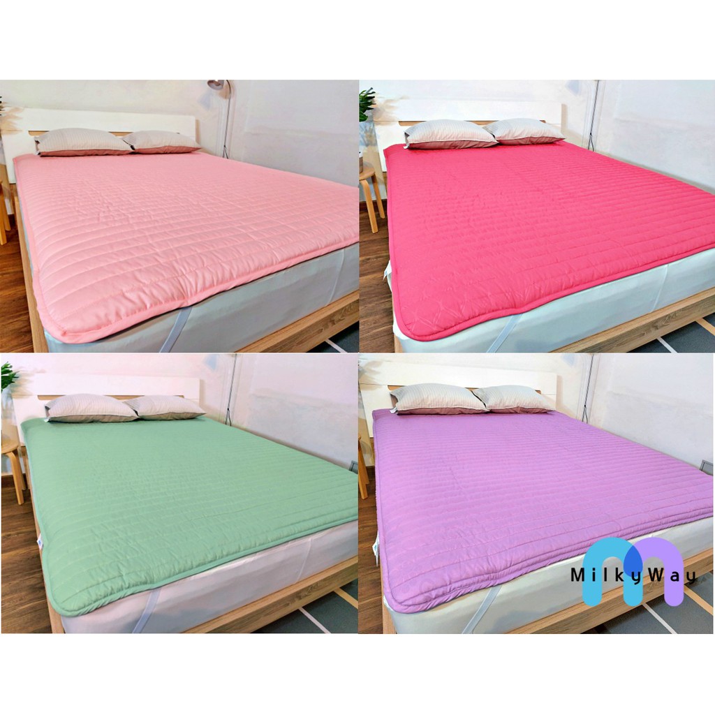 [MilkyWay] Color Mattress Protector / Pelindung Kasur Warna │ Size: (120 x 200) ─ (180 x 200) cm