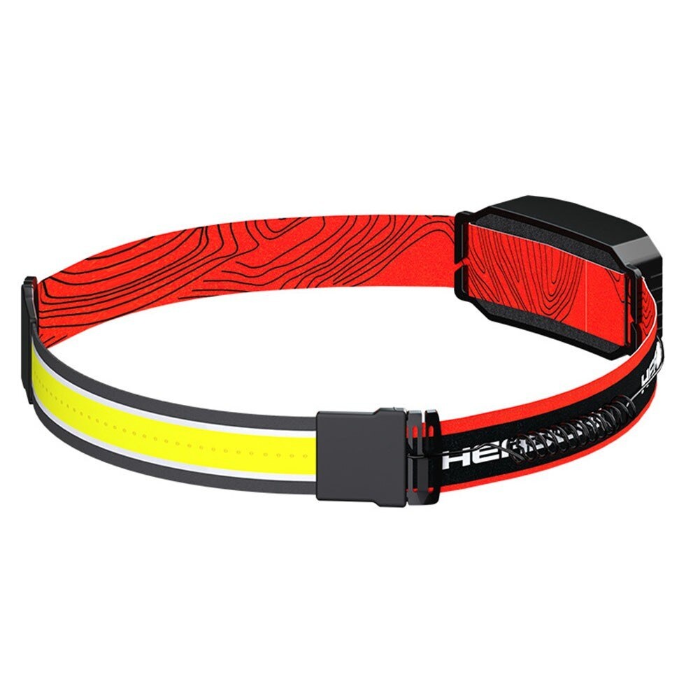 Senter Kepala Headlamp LED COB USB Rechargeable -- HEDOLIT