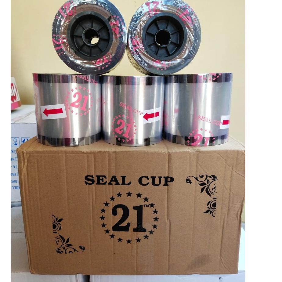 

Plastik Lid Cup Sealer polos / Plastik Segel Gelas Minuman