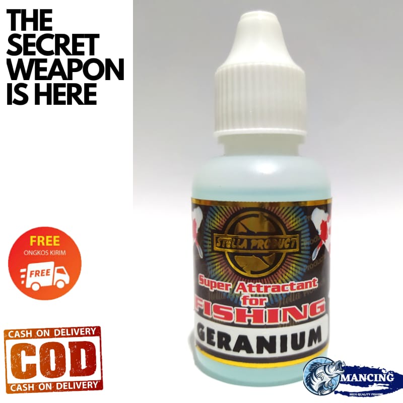Essen Pancing stella Aroma Geranium stella Original 30ml limited harum wangi bunga ikan mas