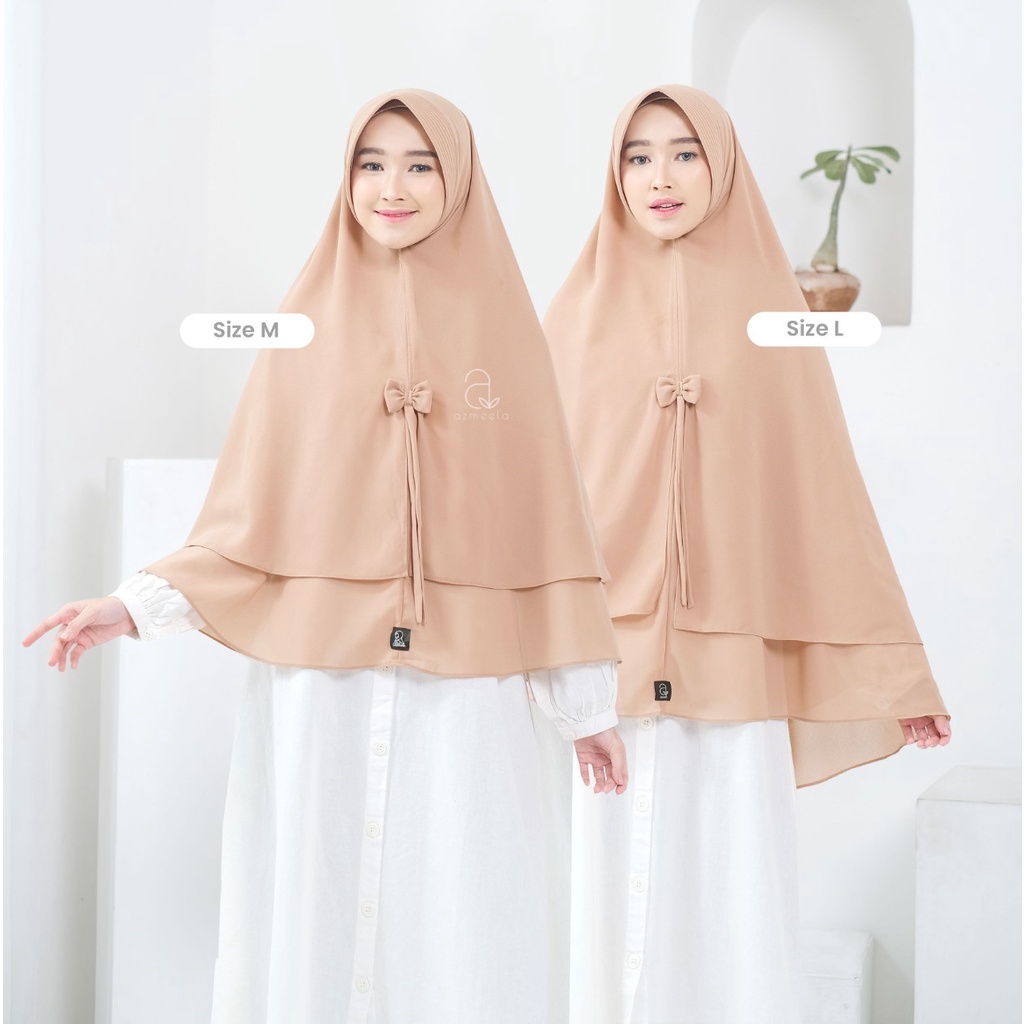 AZMEELA NAURA KHIMAR 2 LAYER