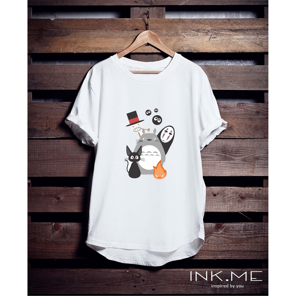 GHIBLI COLLECTION TSHIRT- KAOS SABLON TOTORO SPIRITED AWAY- KAOS SABLON GHIBLI - GHIBLI JAPAN TSHIRT
