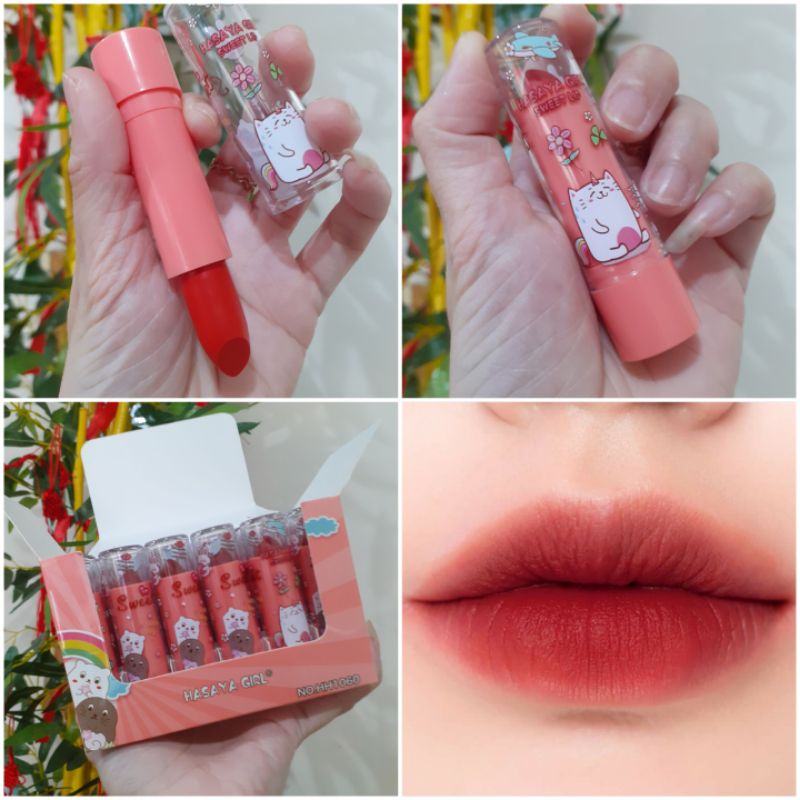 Lipstik Lipmatte  Powder Matte Kosmetik Bibir Make Up Makeup Lipstik Thailand