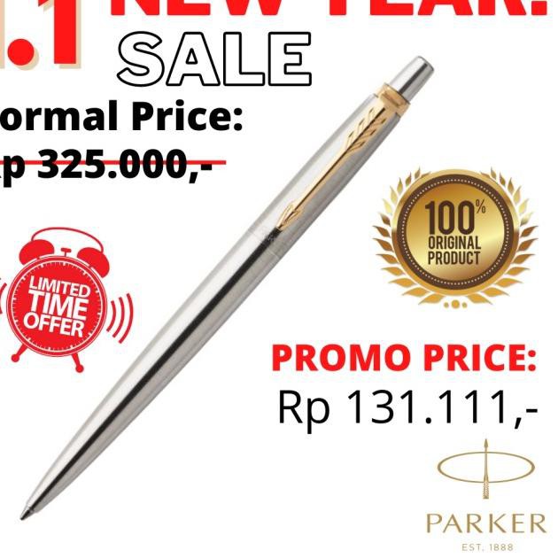 

mgu-042 Jotter Stainless Steel Retractable Ballpoint Pen With Gold Trim