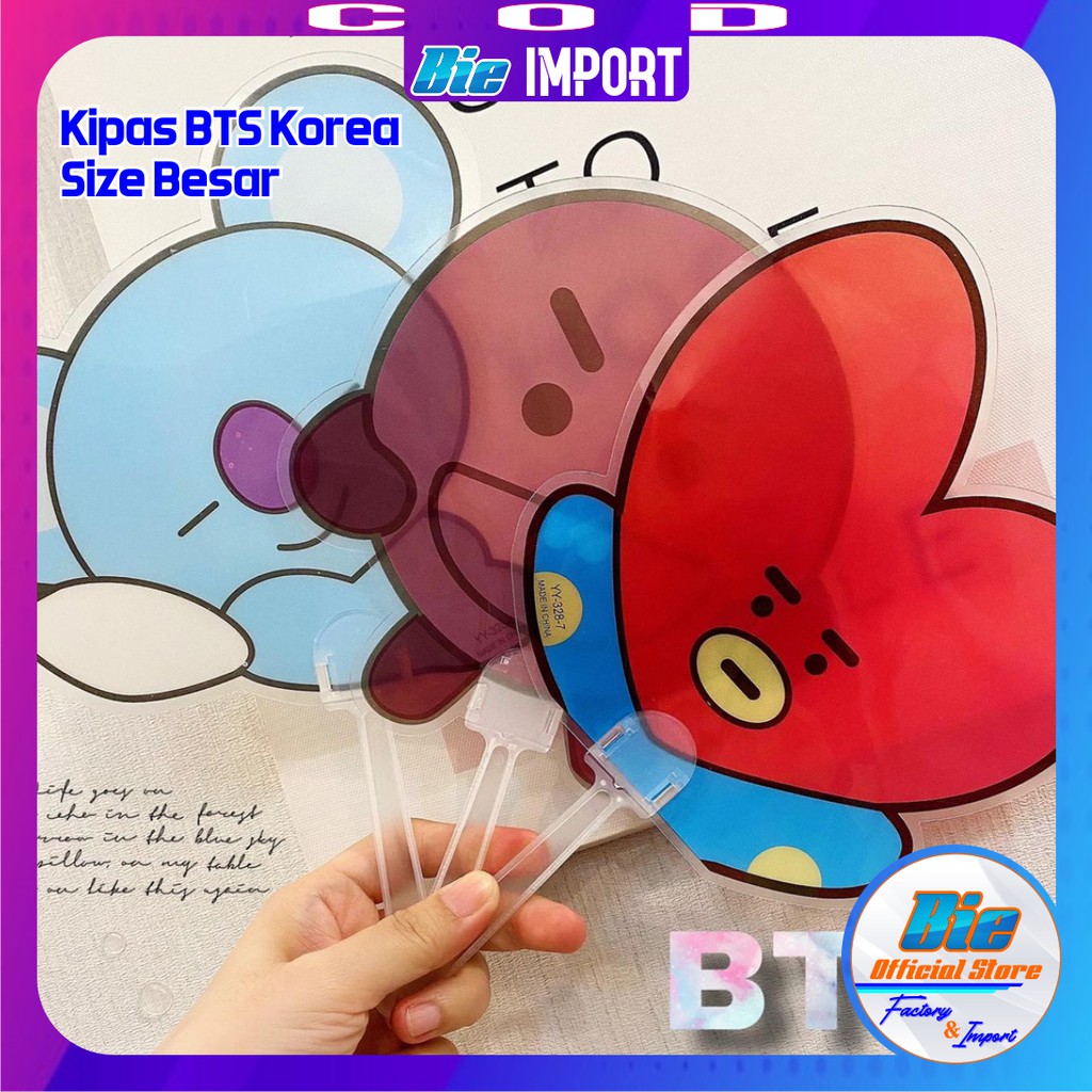 Kipas BTS Korea Size Besar Impor Best Seller