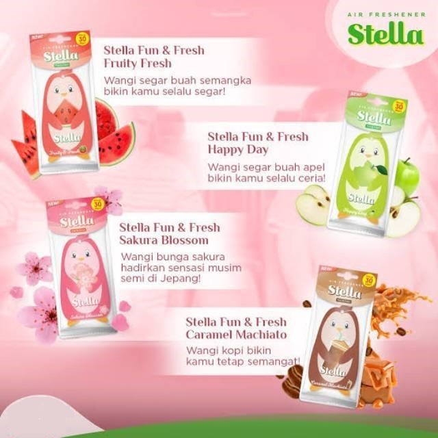 Stella Fun n Fresh Air Freshener Pengharum Ruangan Mobil Gantung