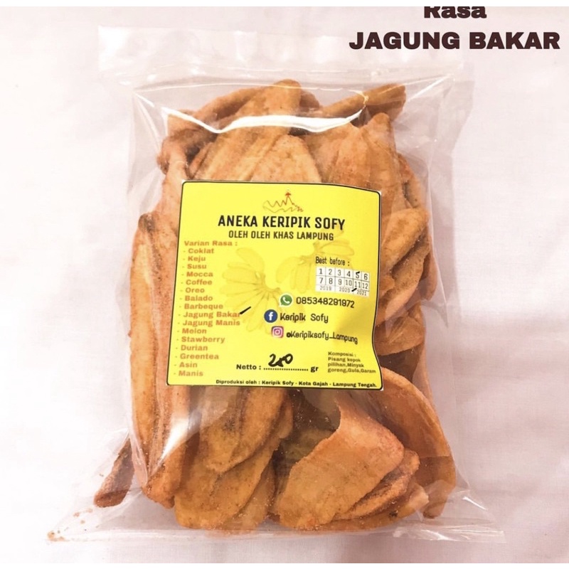 

keripik pisang rasa JAGUNG BAKAR