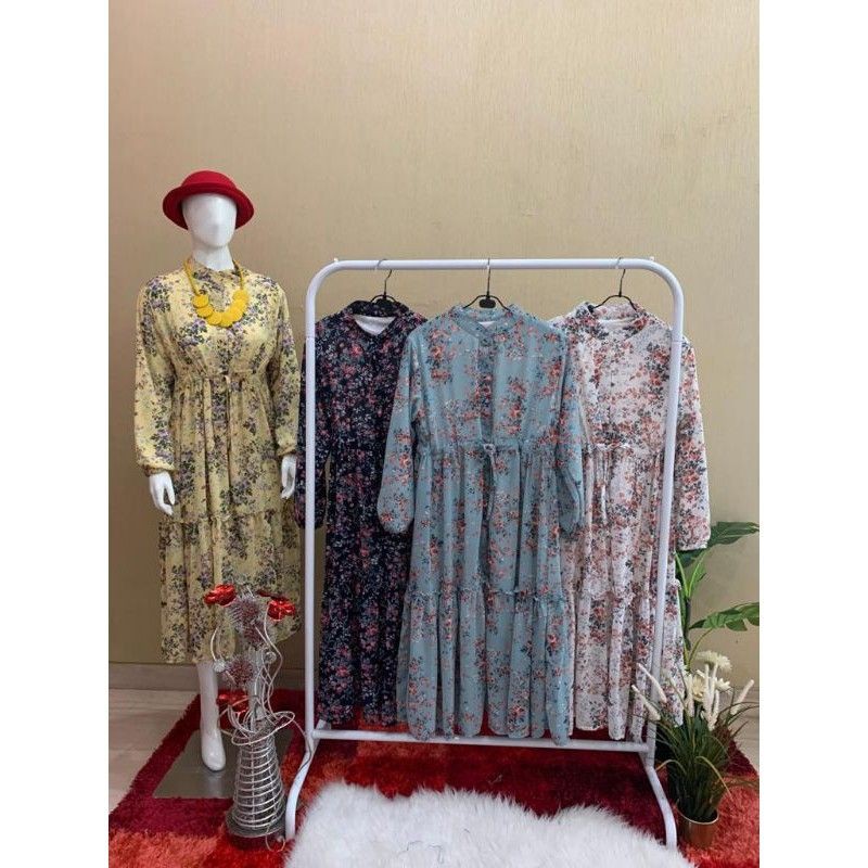 bli 2 gratis 1/midi ceruty/tunik import/ tunik bunga kecil/tunik import/tunik rempel/tunik ceruti/tu