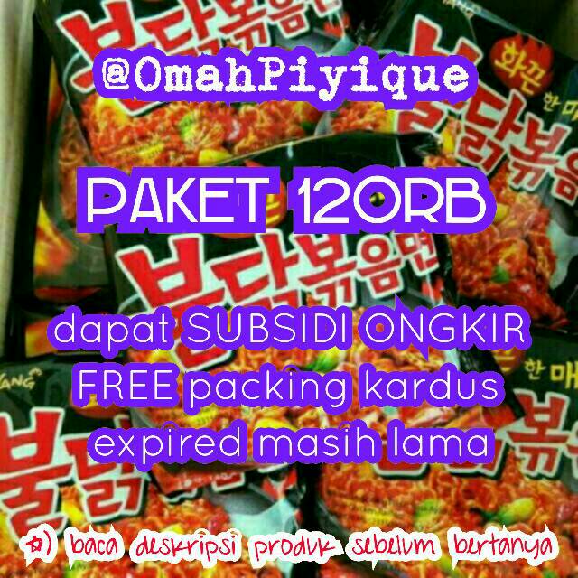 

PALING MURAH!! HARGA PROMO SAMYANG FREE ONGKIR PACKING KARDUS Hot Chicken Ramen Mie Instan BPOM-RI
