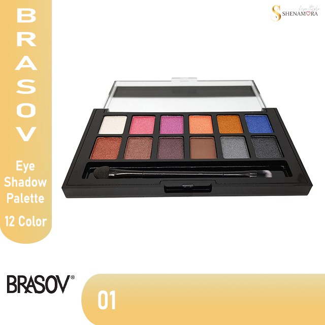 BRASOV EYE SHADOW PALETTE 12 COLORS