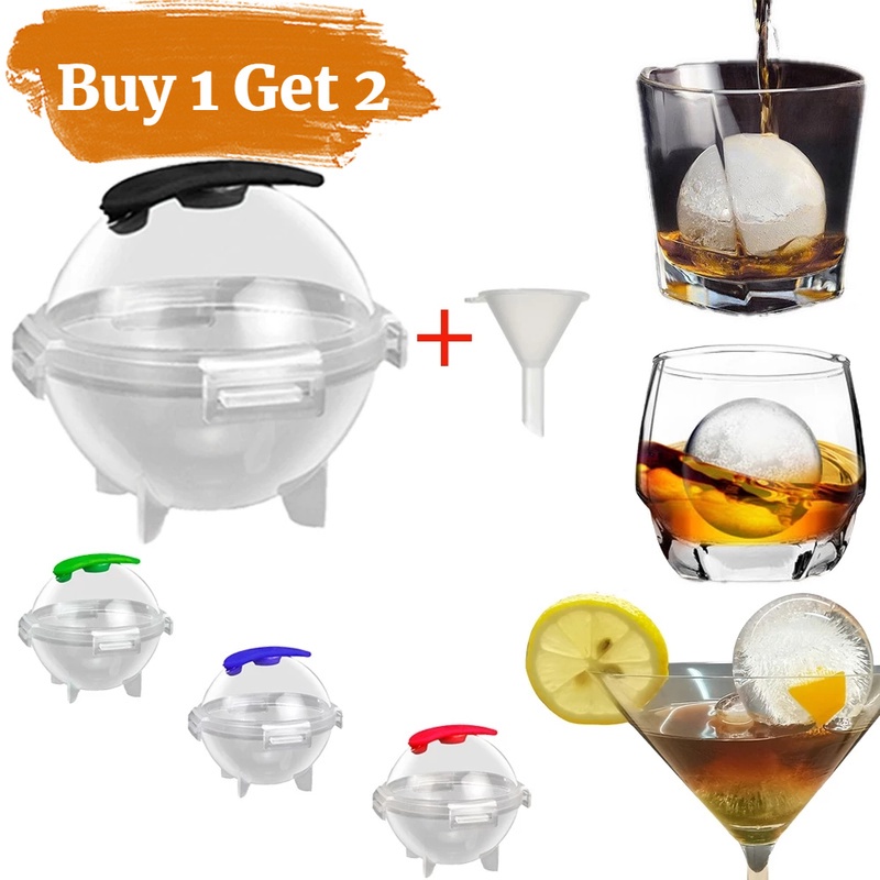 (Buy 1 Get 2) Cetakan Es Loli / Hockey / Whiskey Bentuk Bola DIY