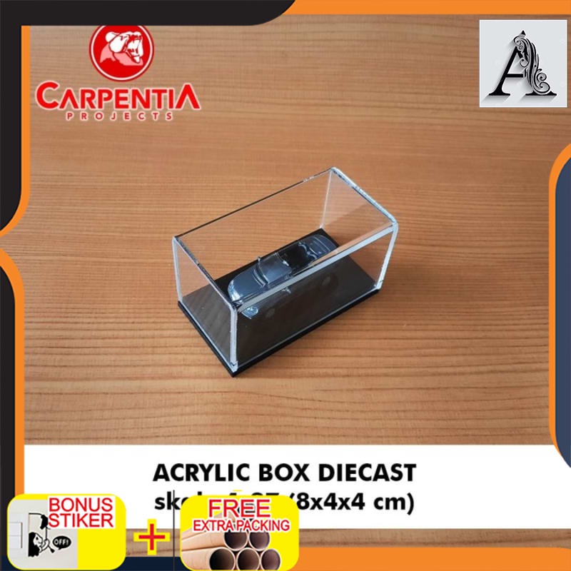 

Grosir Acrylic Box Diecast skala 1 : 87 (8x4x4) cm / Case Akrilik Model