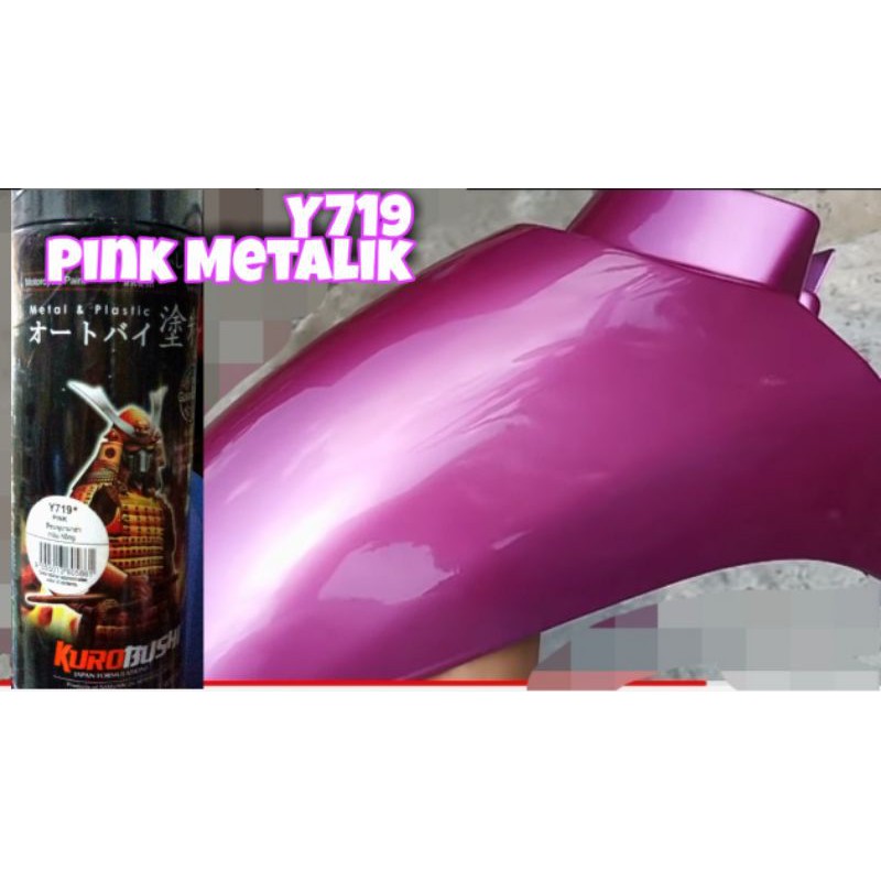 SAMURAI PAINT PINK Y719 Metalik Yamaha, Cat Semprot Tahan Bensin /Pylox /Pilox