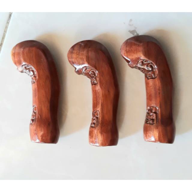 Deder Keris Patrem Model Solo Kayu Jati