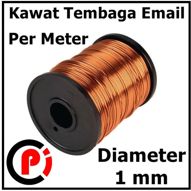 Kawat Tembaga Email Ukuran 1 mm 1.0MM Enamel Wire Cooper Per Meter