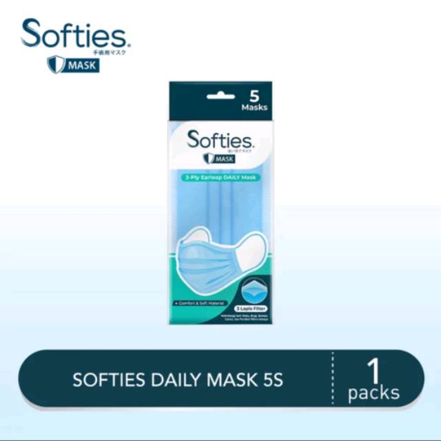 Softies Daily Mask 5s dan 30s / Masker Softies / Softies Mask TERMURAH