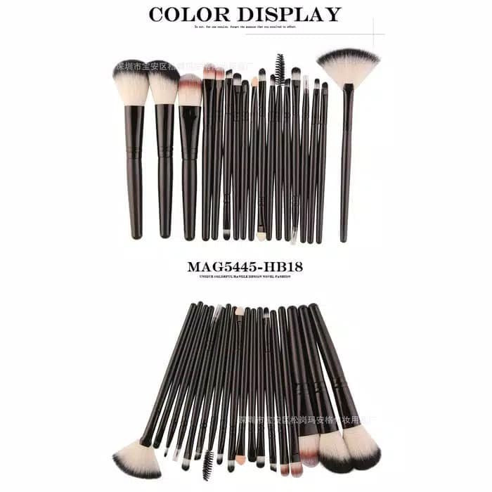 (BOW) Maange Brush 18pcs Makeup Brushes Kuas Kosmetik