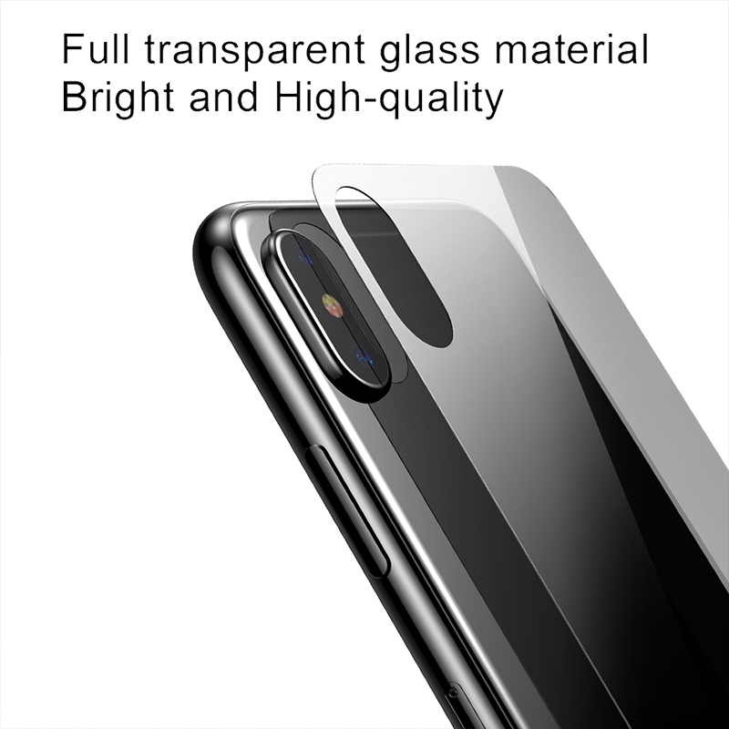 2Pcs for iPhone 5 6 7 8 Plus X XS XR XsMax 11 Pro Max Back Cover Tempered Glass