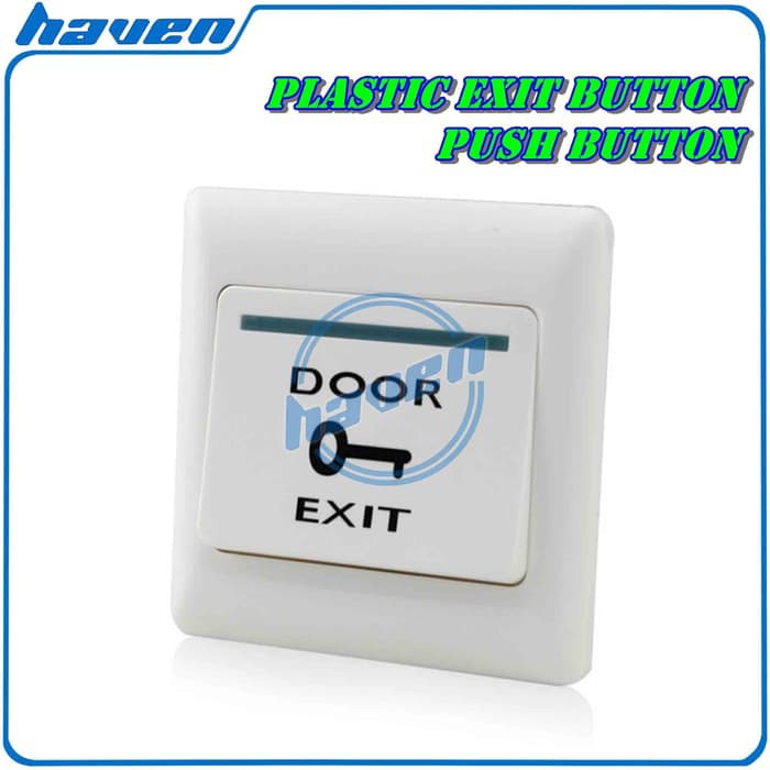 EXIT BUTTON PUTIH BESAR/DOOR EXIT/PUSH BUTTON/SAKLAR EXIT BUTTON