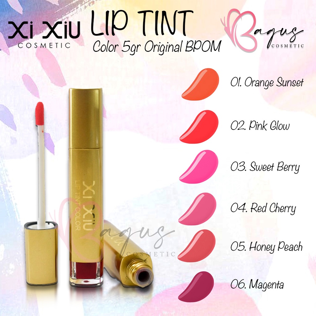 ⭐BAGUS⭐ XI XIU DARK WONDER LIPTINT COLOR 5GR ORIGINAL BPOM / LIP TINT XI XIU