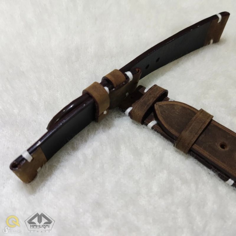 New Update Produk 2025 Tali jam tangan kulit sapi crazy horse vintage / kulit Crazy horse vintage / strap jam tangan vintage klasik antik