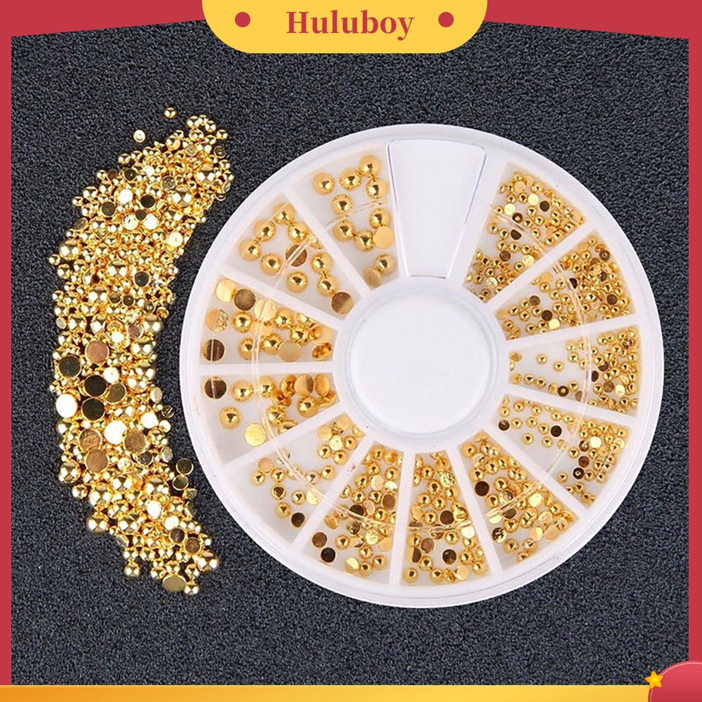 Huluboy Huluboy♡ Manik-manik 3D Flat Back Untuk Dekorasi Nail Art / Handphone / Kartu