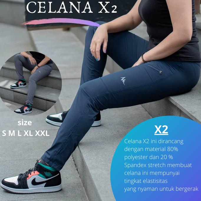 ((((()paling dicari] Celana Gunung Panjang Quick dry Hiking Outdoor Promo Pria eiger X2