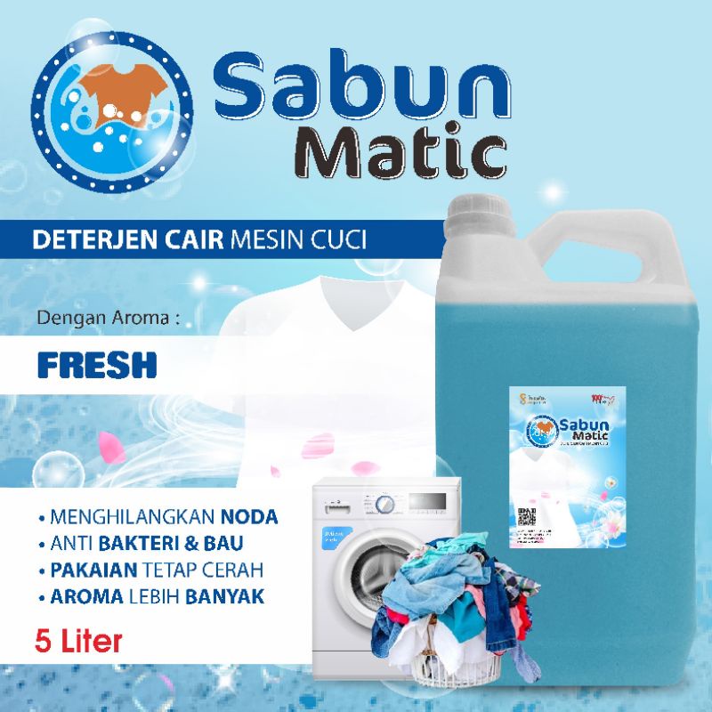 Sabun cair matic aneka aroma wangi segar kemasan jurigen 5 liter