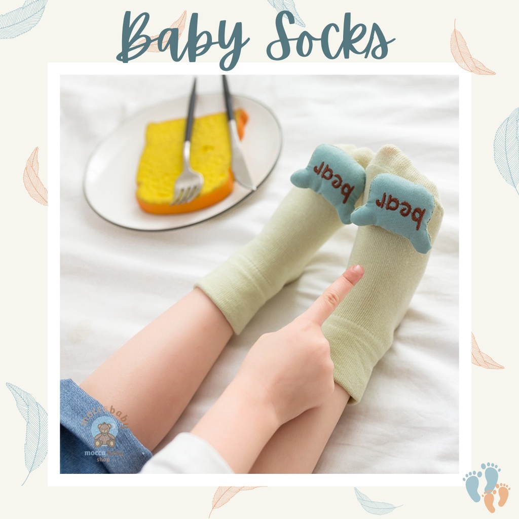 MBBS Kaos Kaki Anak Bayi Balita Lucu 3D Timbul / Baby Cute Socks / WOODLAND 02