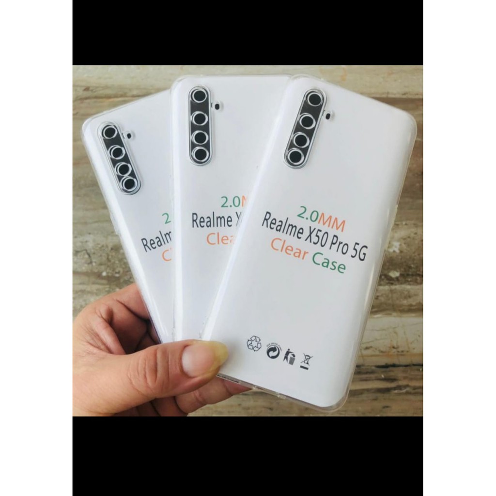 Silikon Bening Tebal / Softcase / Case / Casing Realme X50 PRO