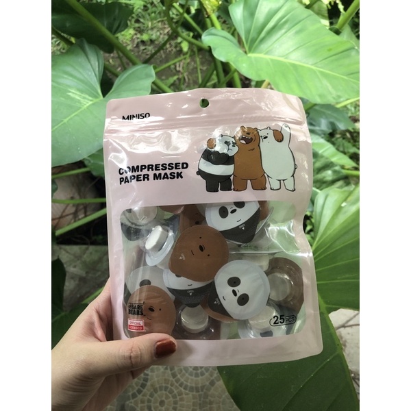 Miniso Compressed Mask We Bare Bears