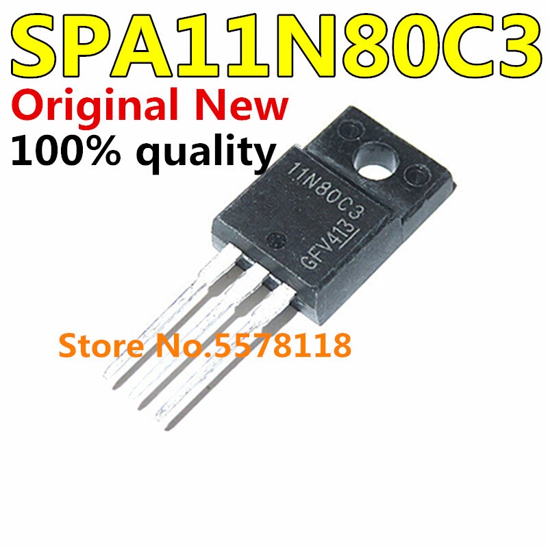 (Ready Stock) 10pcs/lot 11N80C3 SPA11N80C3 TO-220F
