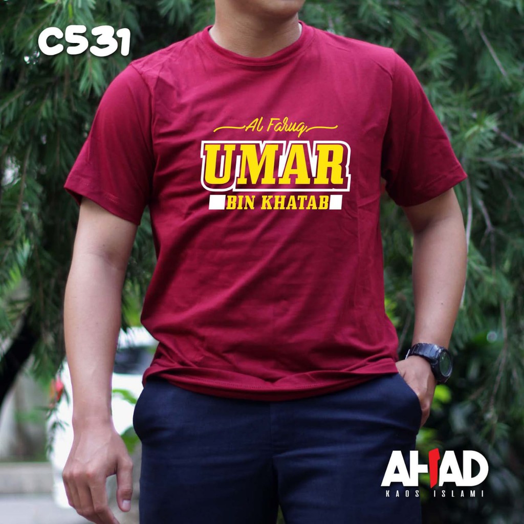 Kaos islami ahad-Al faluq umar bin khatab C527