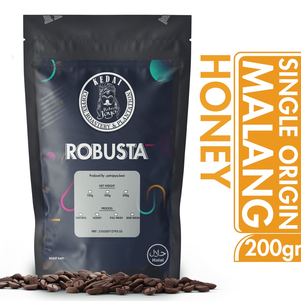 

Robusta Specialty Honey 200 Gram Premium POTROJOYO Coffee Kopi Jawa - Malang