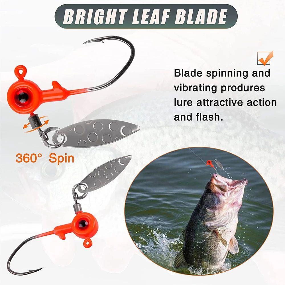 TOP 25pcs /Box Jig Memimpin Kepala Duri Punggung Buatan Lure Jigging Umpan